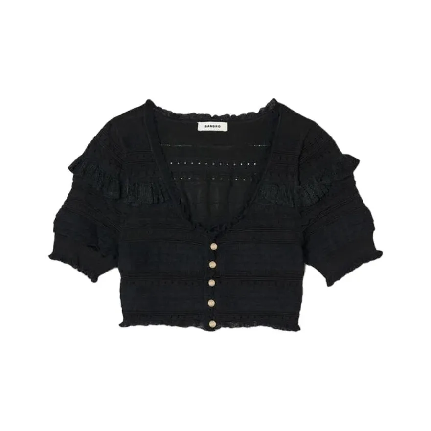 SANDRO Черный Женские Трикотаж