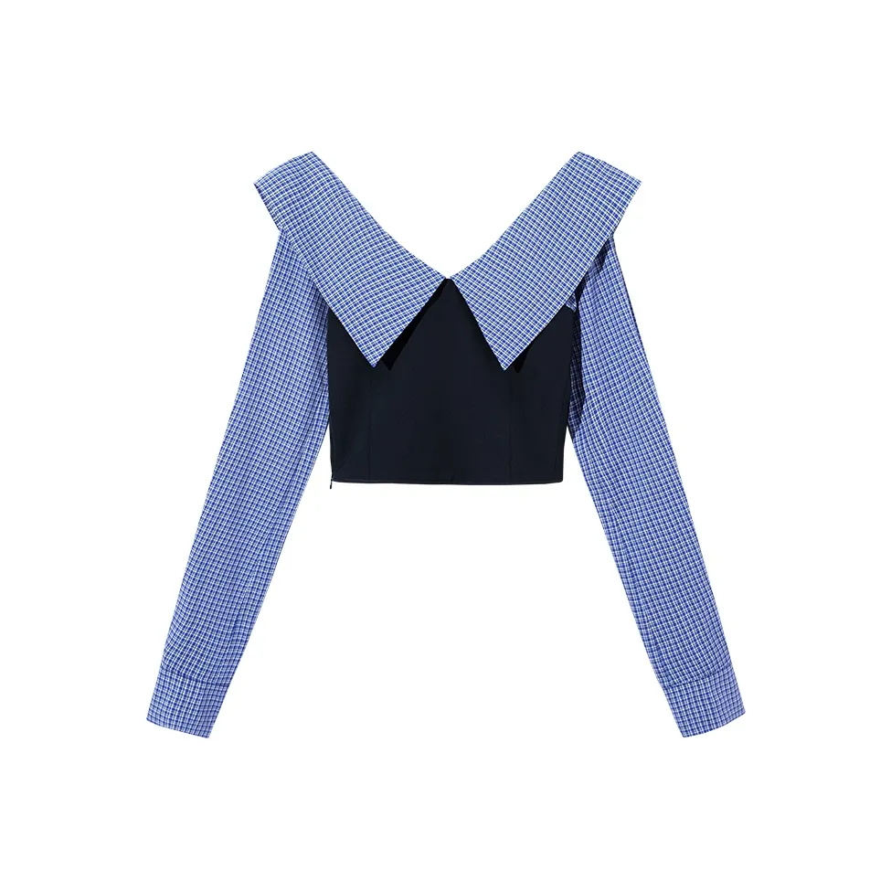 Ouyang Рубашка Женская Морская Ночь Синий