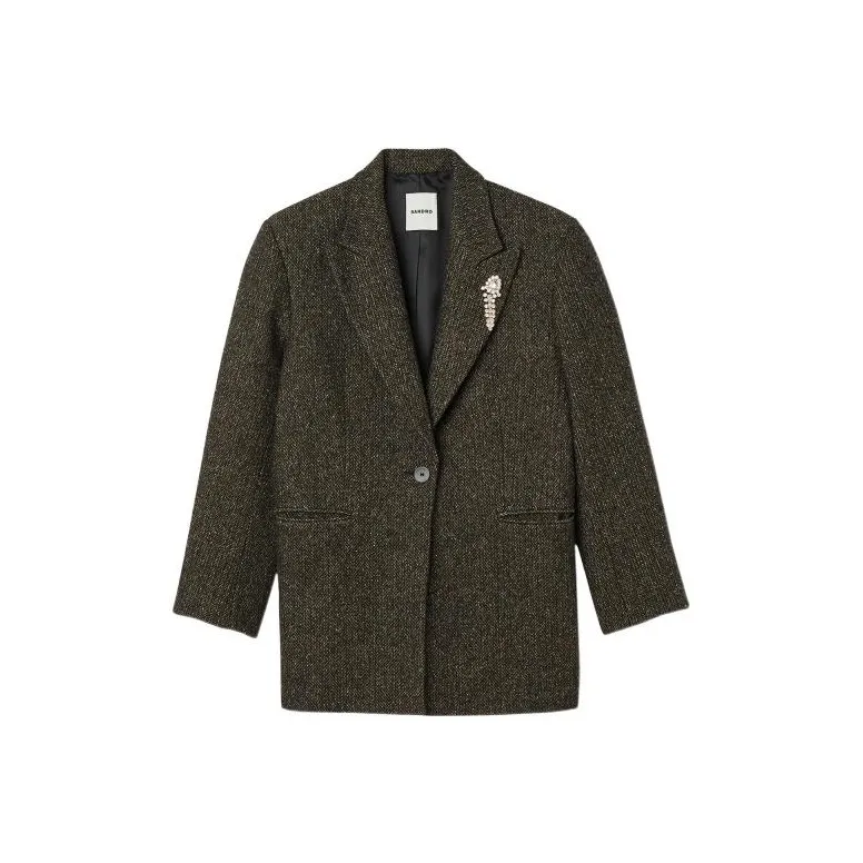 Sandro Business Suits Women's Brown Yellow