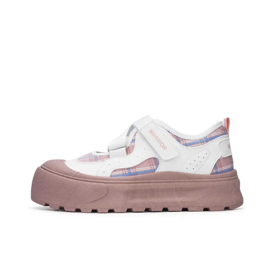 Warrior Abrasion Resistant Slip Resistant Low Top Casual Shoes Women's White Pink