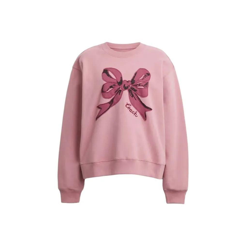 COACH FW24 Свитшот Женский Розовый