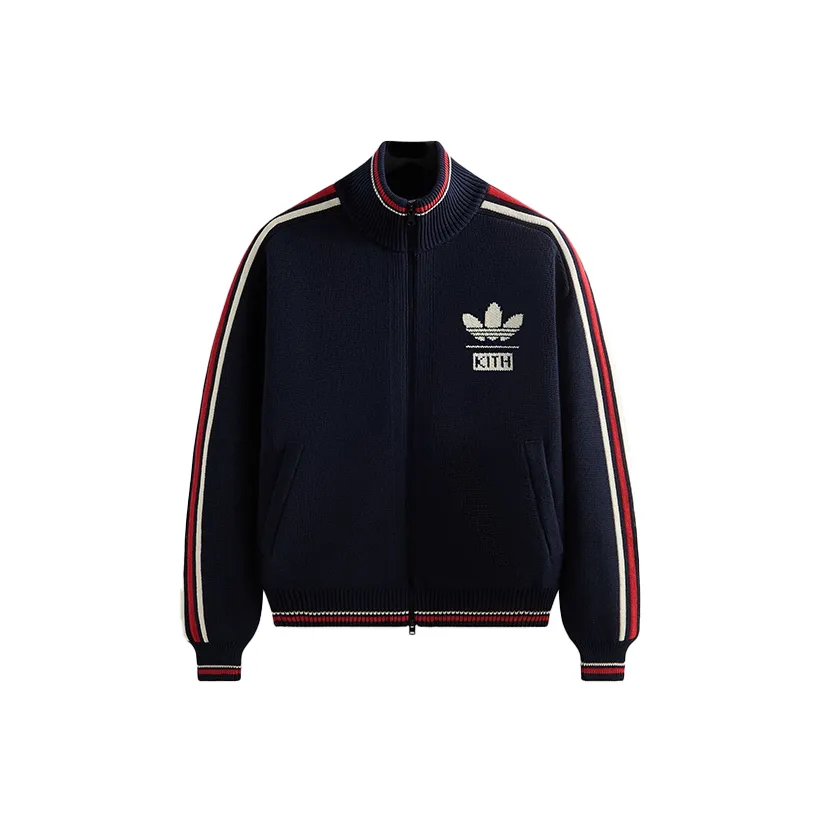 Kith X Adidas Football Knit Full Zip Jacket