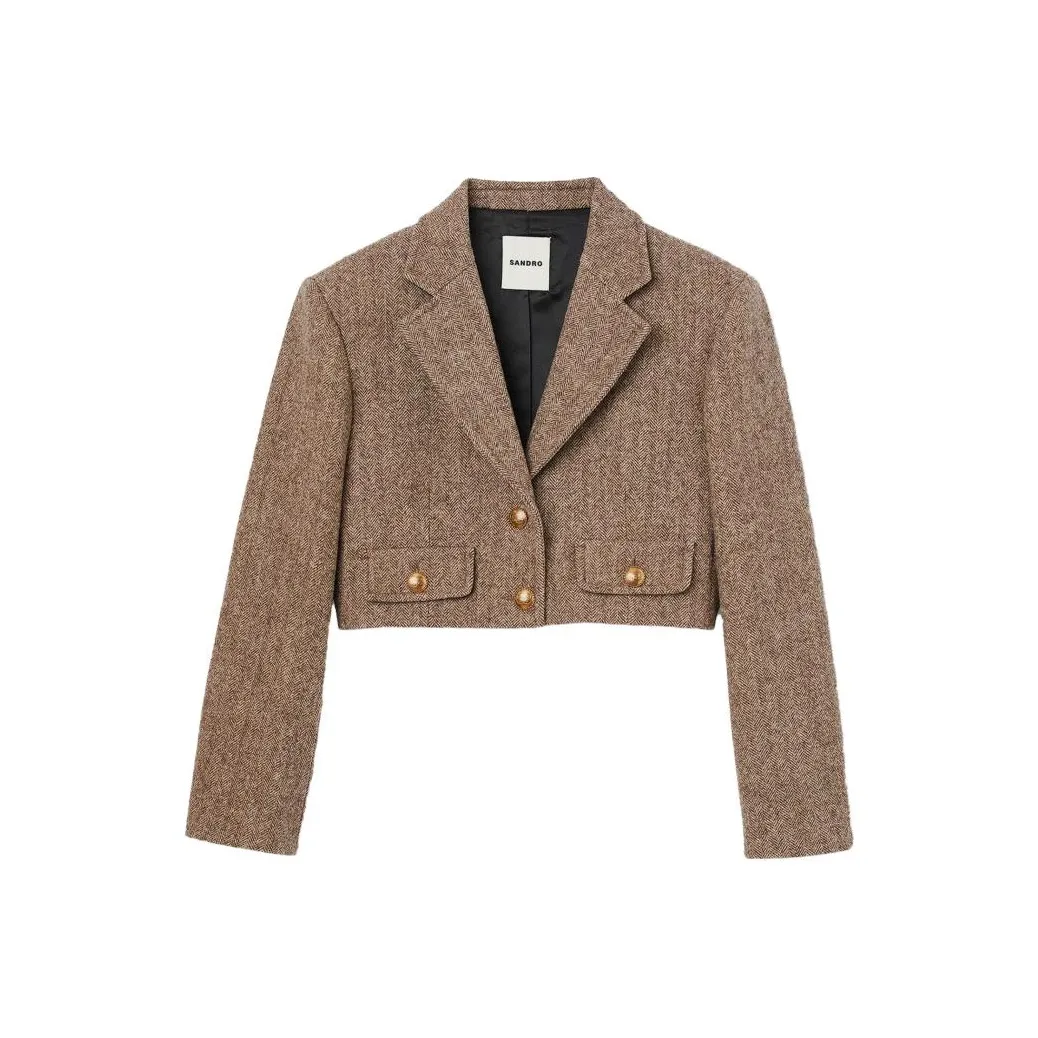 Sandro Бизнес-костюм женский коричневый