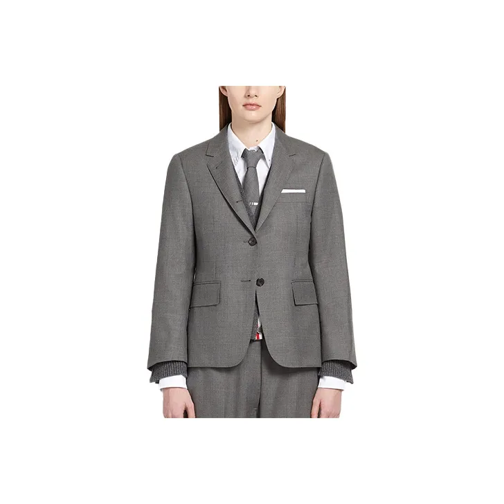 THOM BROWNE Single Breasted Twill Blazer