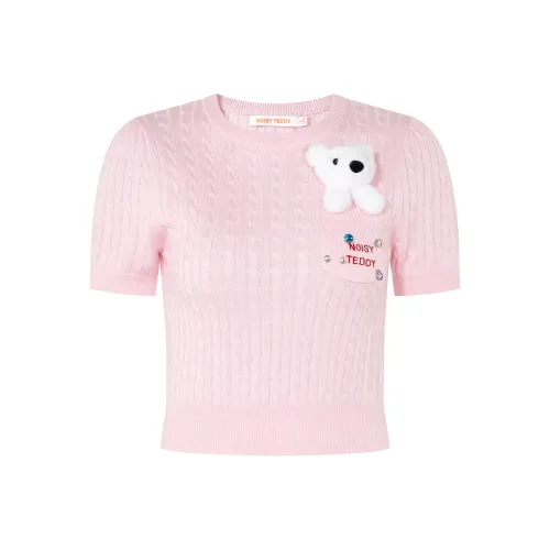 NOISY TEDDY Розовый Женский Трикотаж