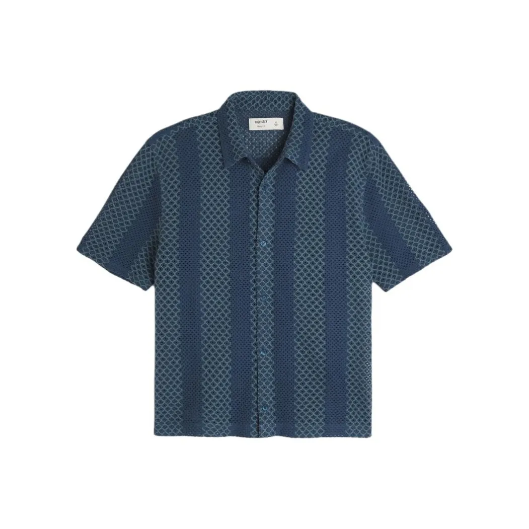 Hollister Shirt Women's Marine Blue Stripe