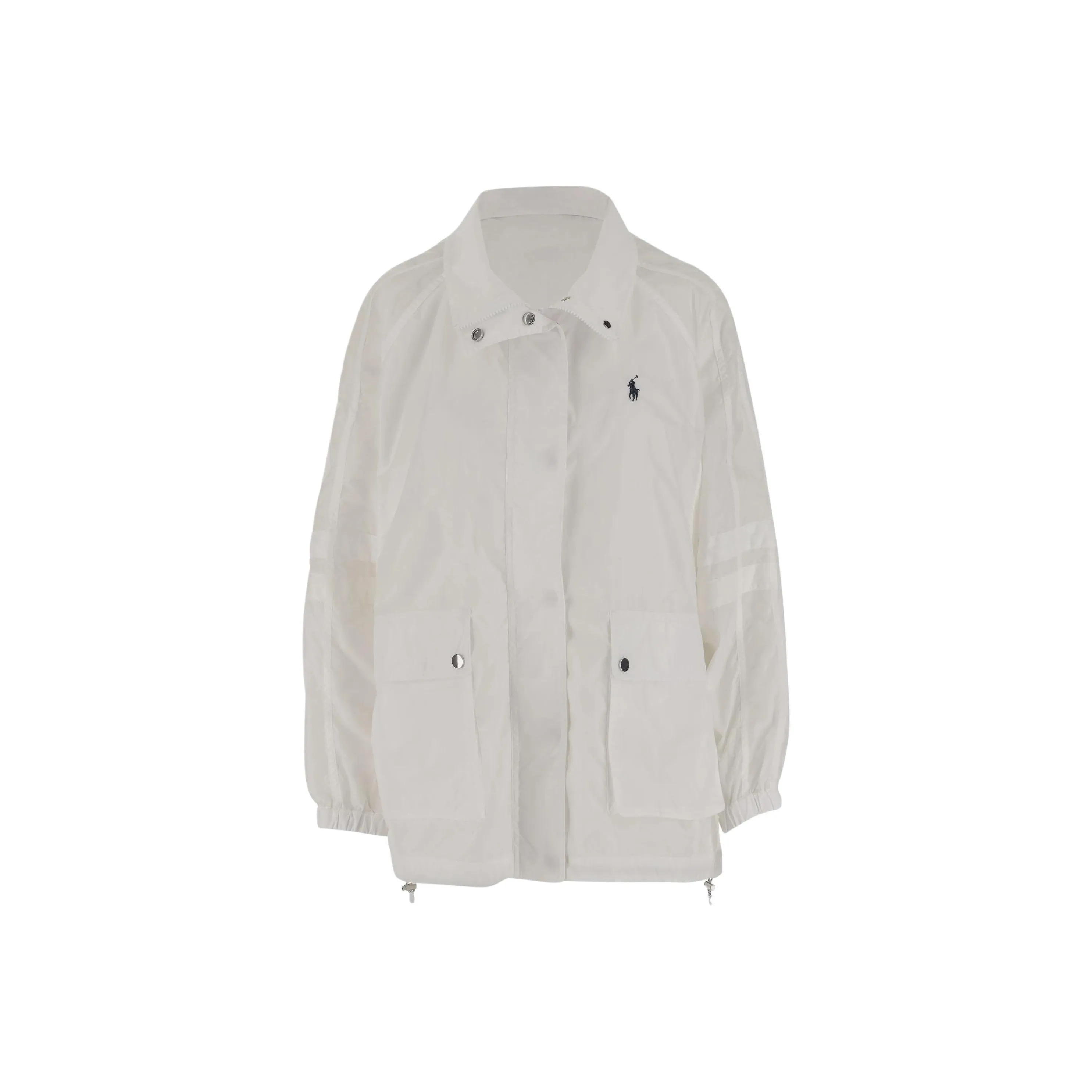 Polo Ralph Lauren Logo Embroidered Drawstring Hem Coat