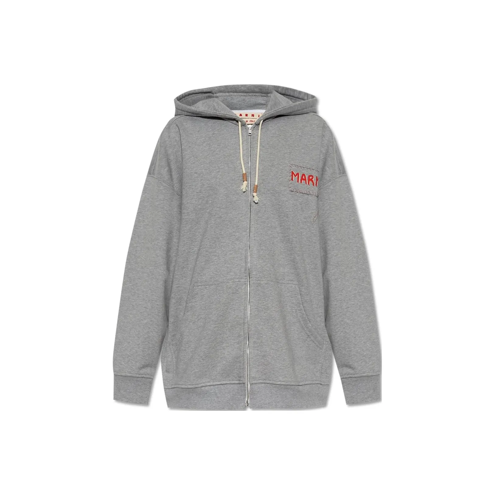 MARNI Logo Printed Zipped Hoodie