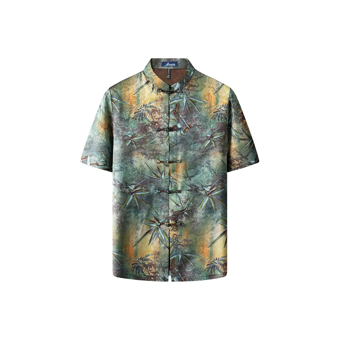 FORTEI Рубашка Мужская Бамбук Зеленый