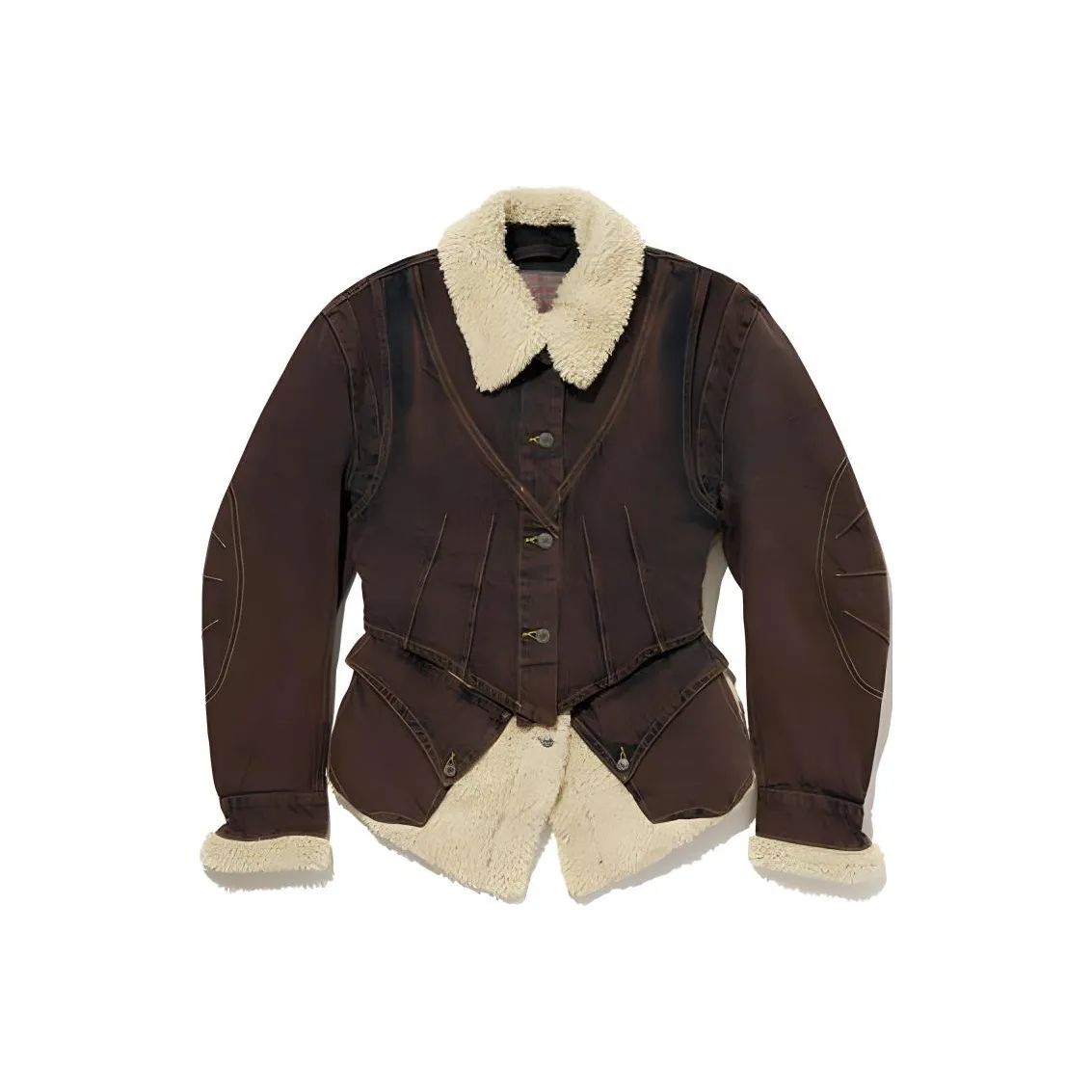 Levis X Kiko Kostadinov Layered Combo Jacket 'Overdyed Brown'