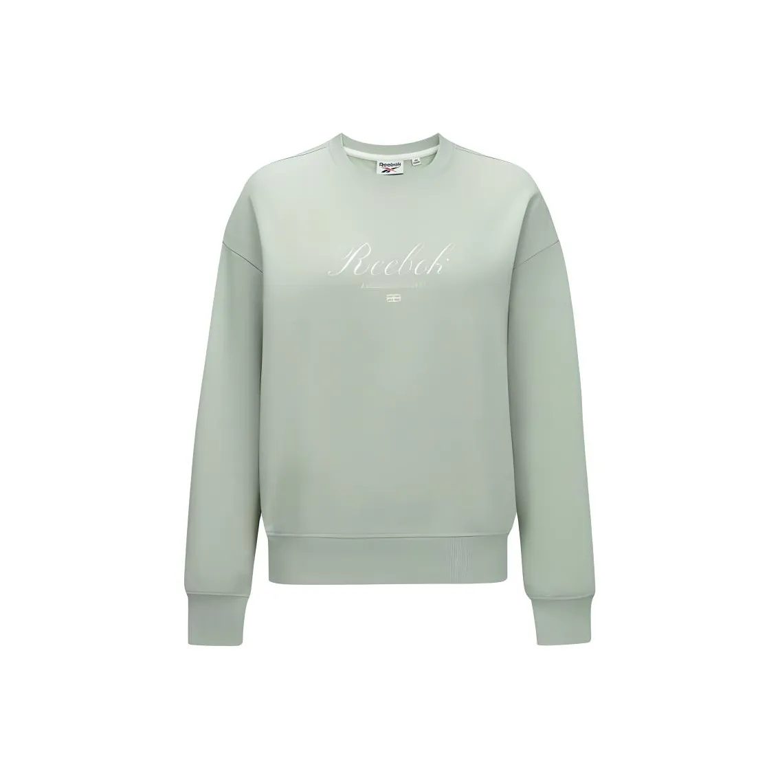 Reebok совместный свитшот женский серый зеленый
