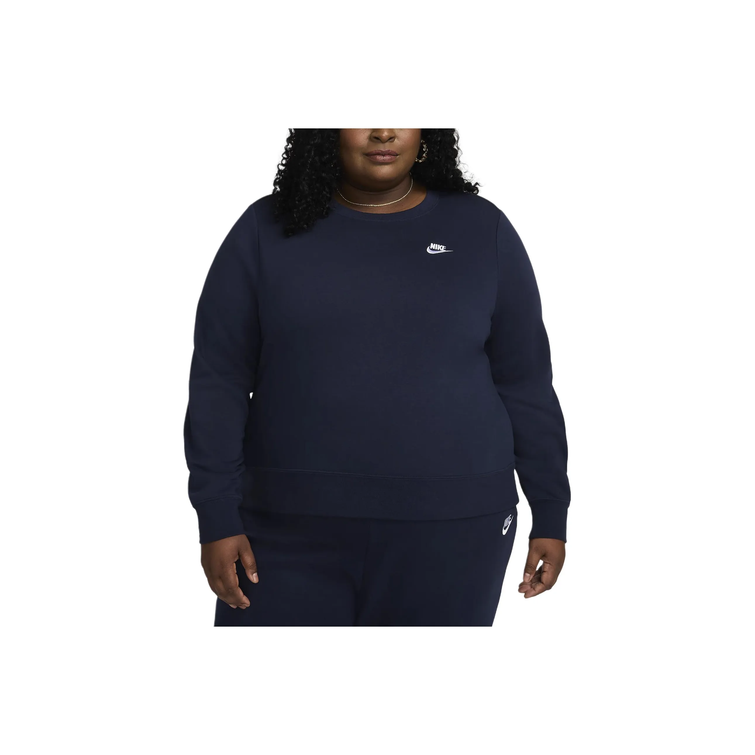 Nike Sportswear Club Fleece Women's Crew Neck infrared Plus Size