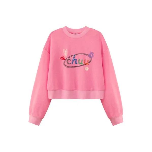 CHUU Свитшот Женский Фуксия