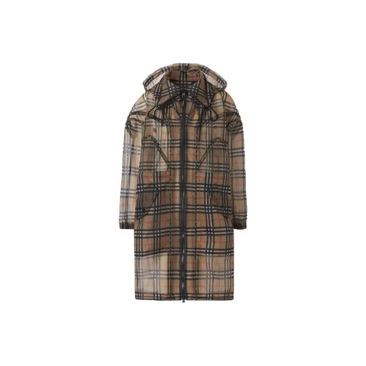 Burberry Vintage Check Mesh Parka Archive Beige