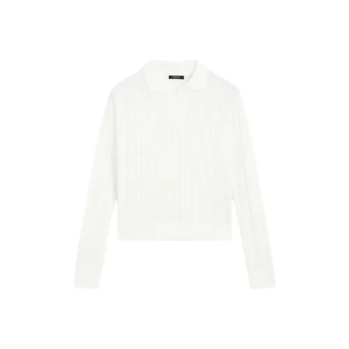 Massimo Dutti Белый Женский Трикотаж