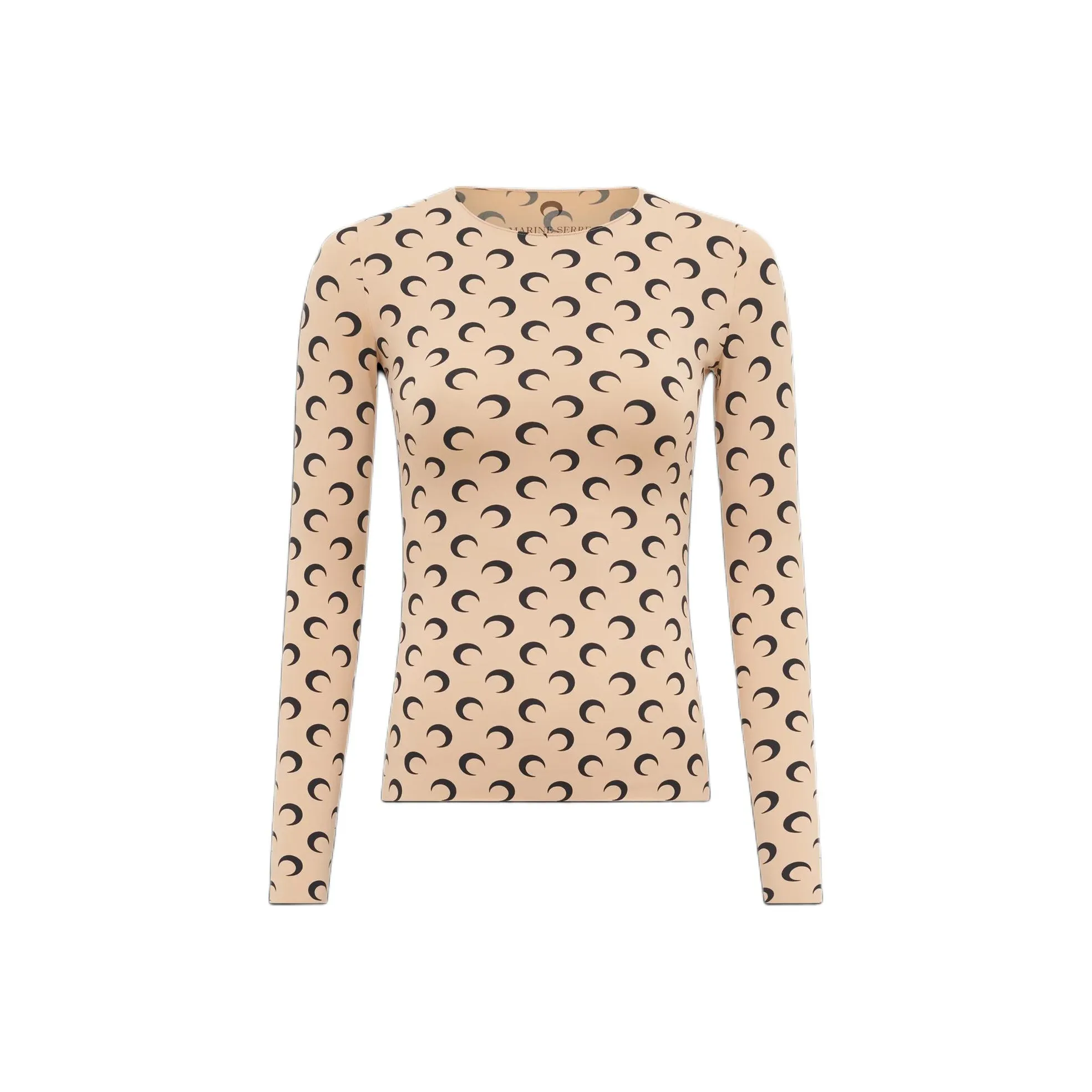 Marine Serre SS25 Рубашка Женская Бежевая