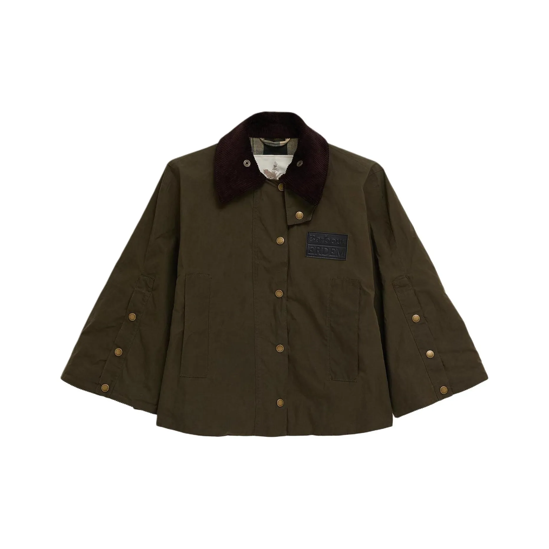 BARBOUR X Erdem Reversible Clover Showerproof Trapeze Jacket