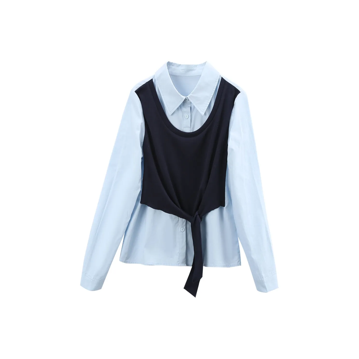 A paradise for awakening Рубашка Женская Синяя