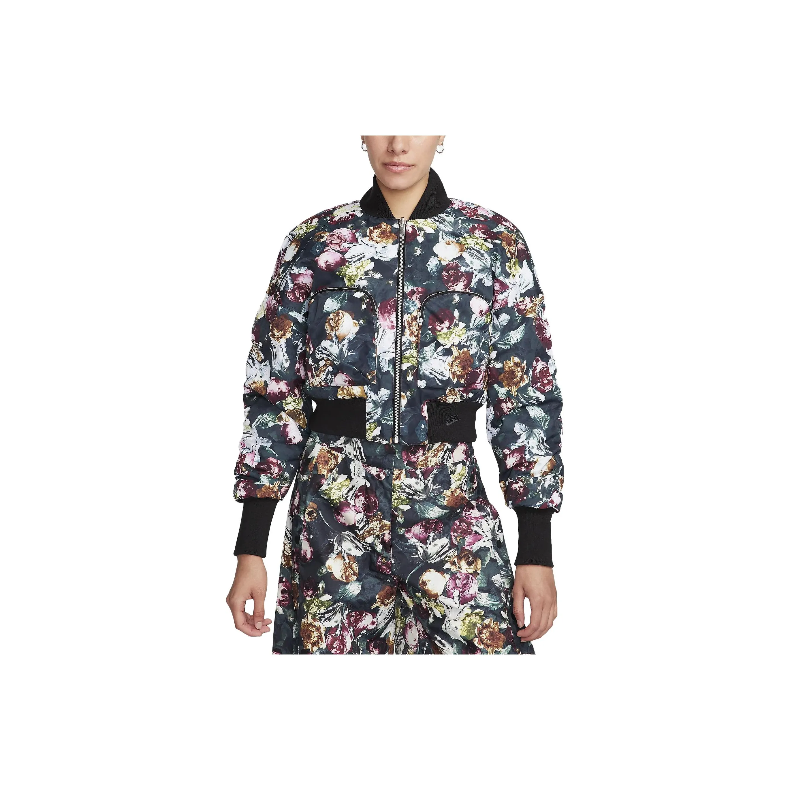 Nike Sportswear Tech Pack Women's Therma-FIT Oversized Reversible Floral Bomber Jacket
