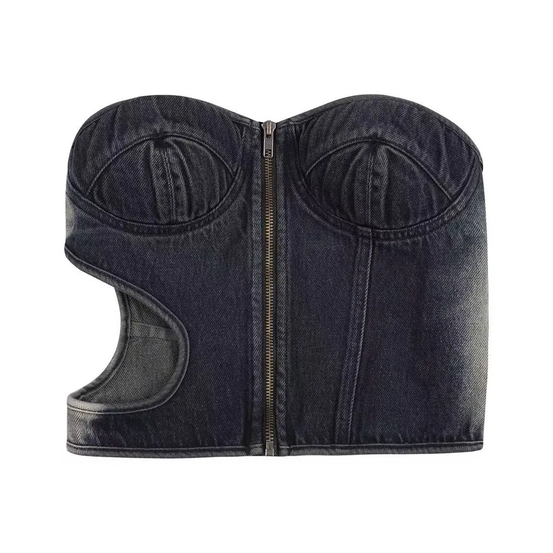 YJ1NGZYZJ Без бретелей Топ Женские Деним