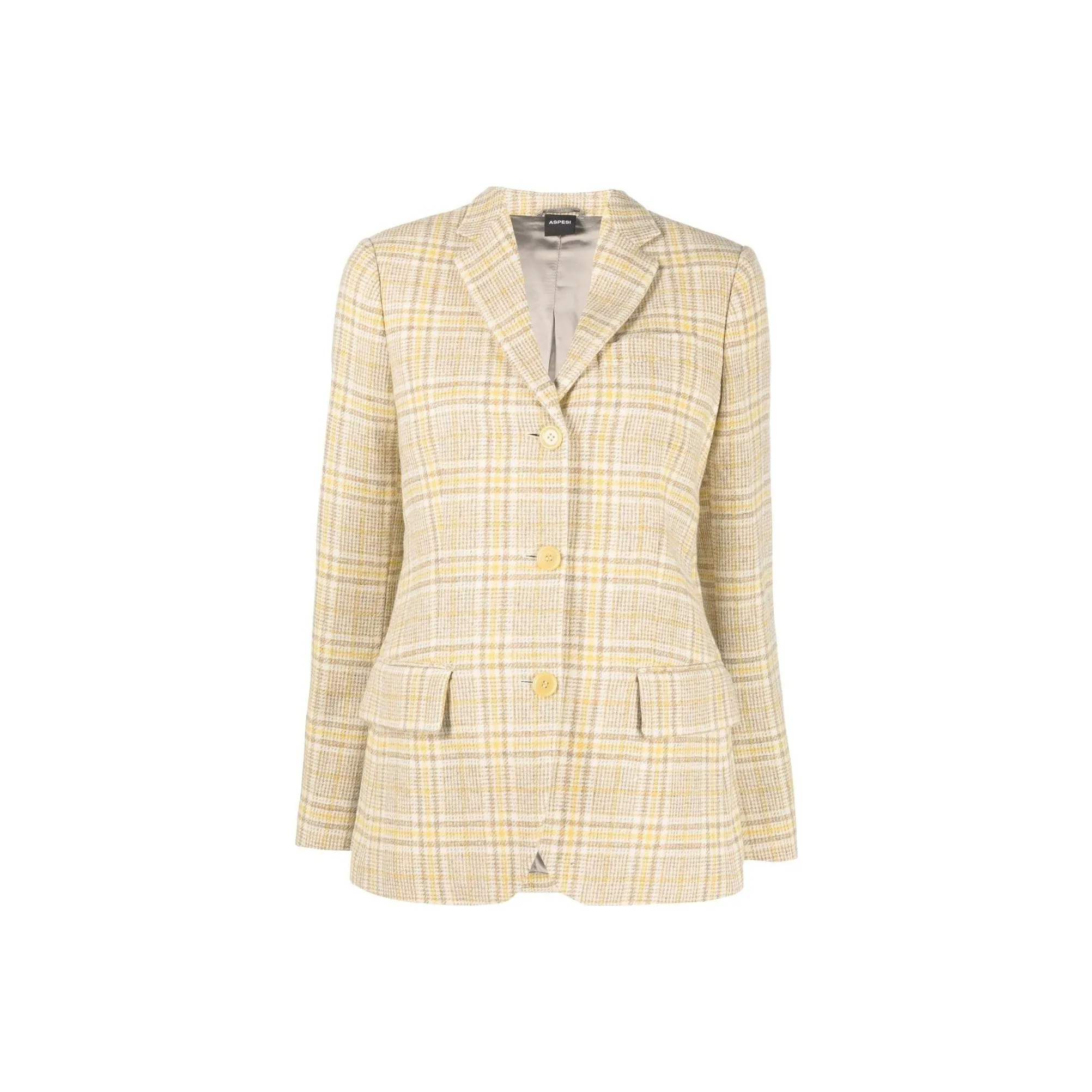 ASPESI Checked Single breasted Blazer