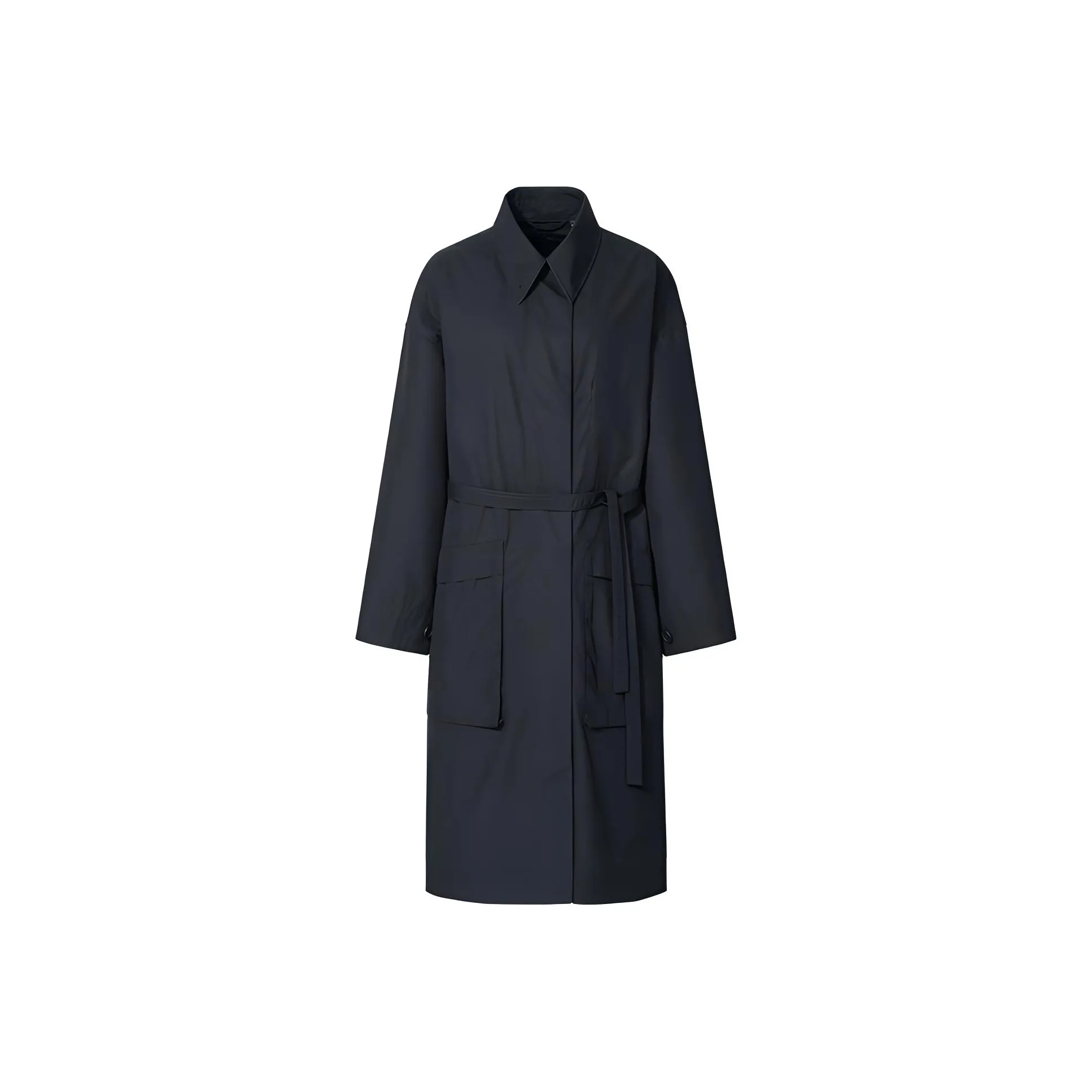 UNIQLO Черное Женское Пальто