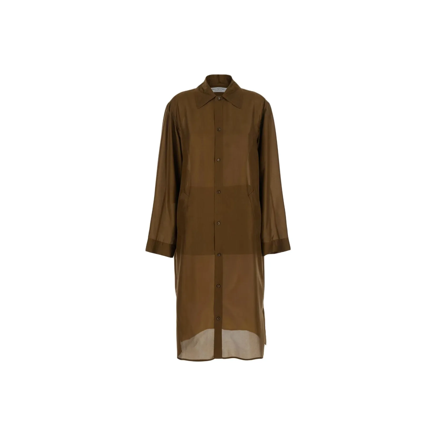 PHILOSOPHY DI LORENZO SERAFINI Washed Habotai Duster Coat