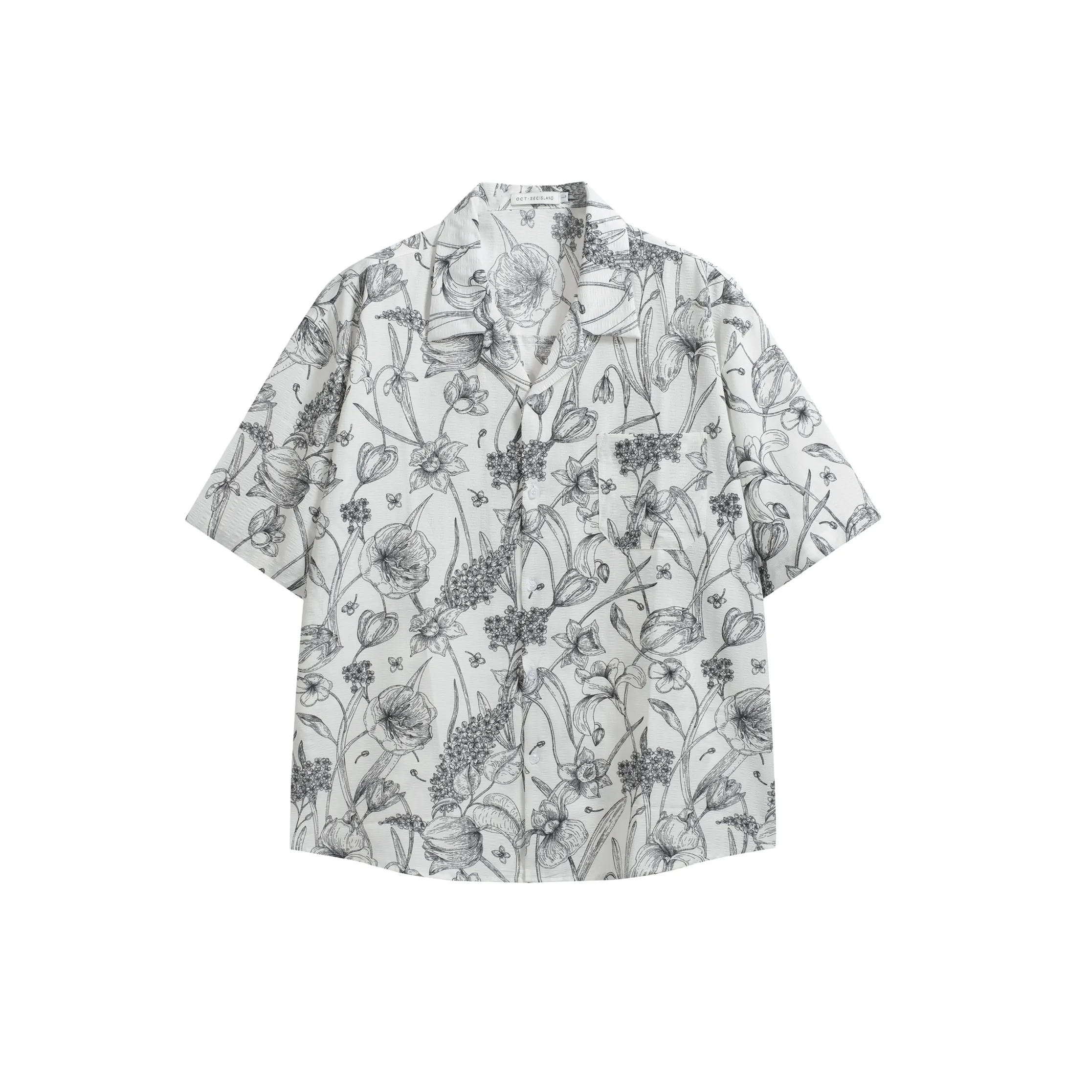 BEAR UNION Белая унисекс рубашка