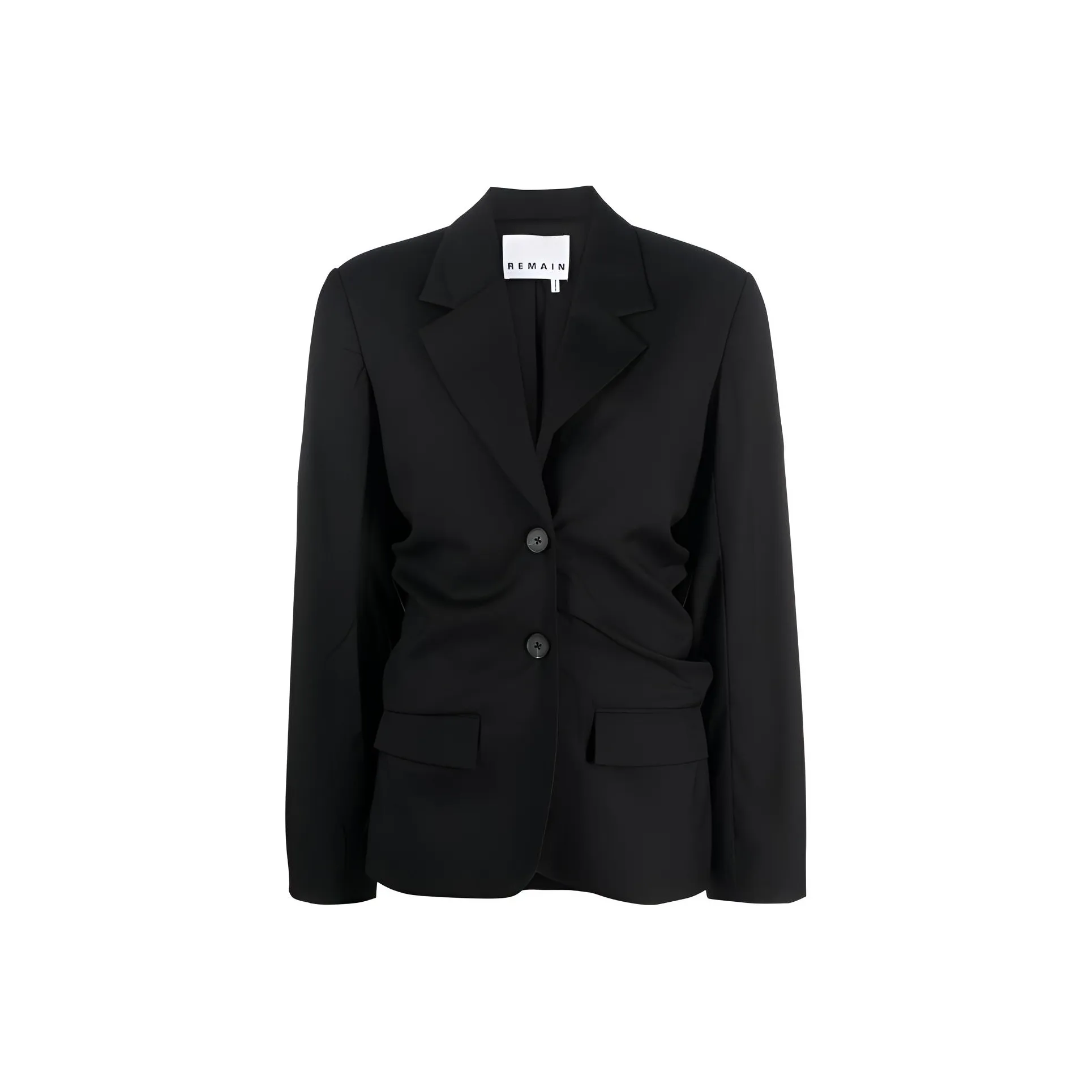 Remain Ruched Single Breasted Blazer