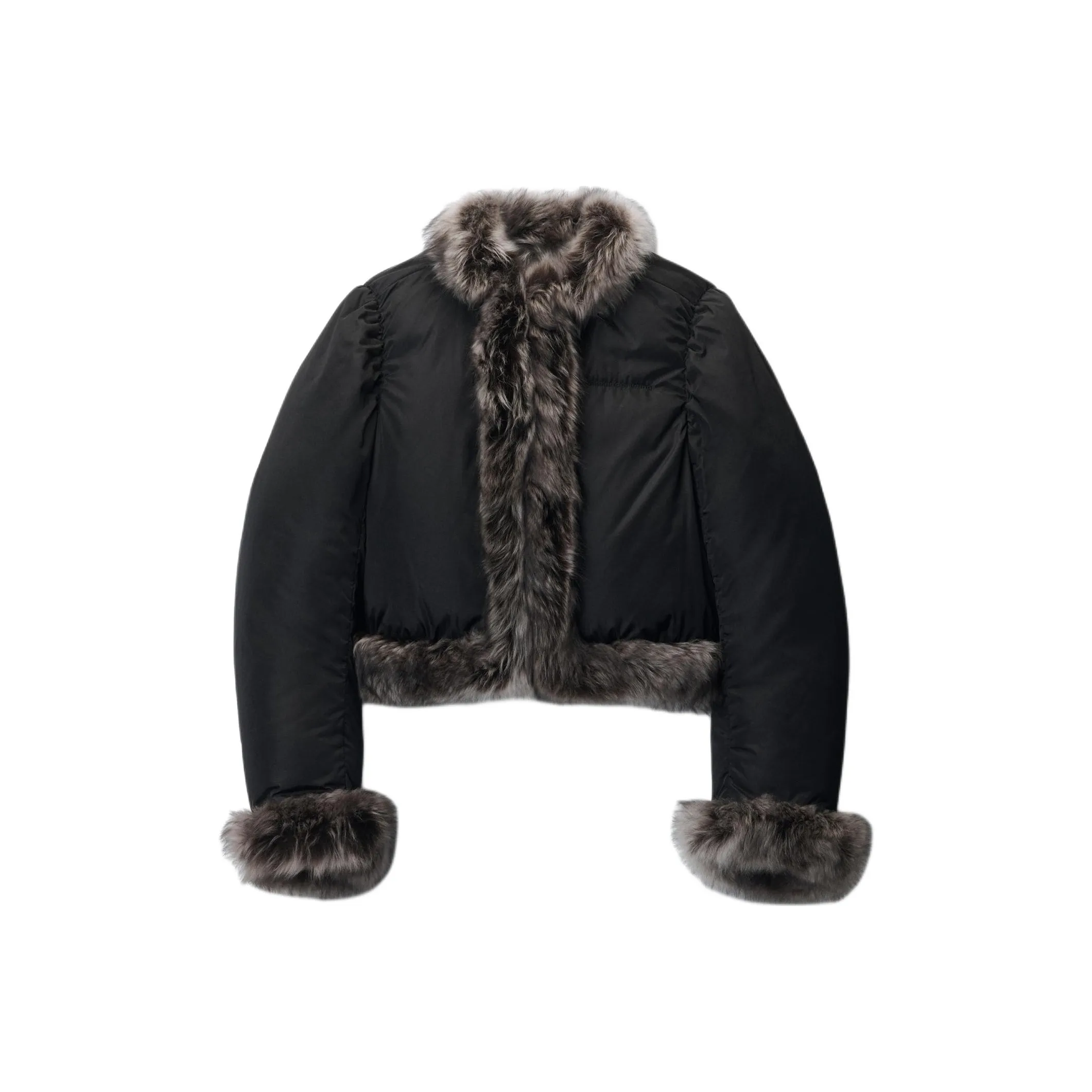 Alexander Wang Faux Fur trim Puffer Jacket