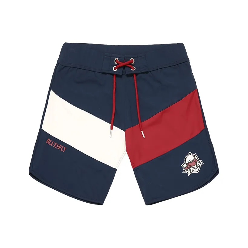 BLUESFLY Sports Shorts Men's Royal Blue & Red & White