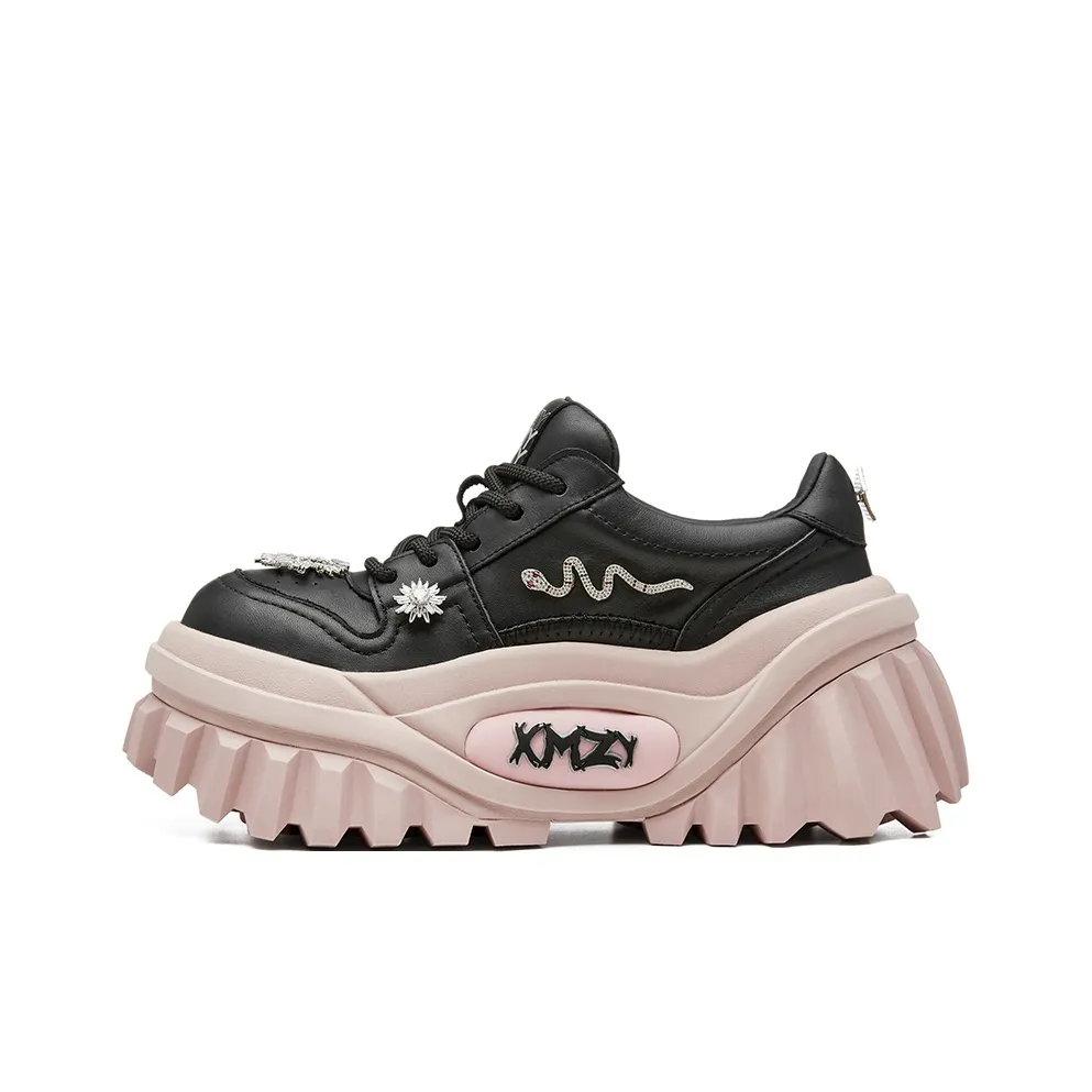 XMZY RHYTHM серия Slytherin визуально увеличивает рост Низкий Топ Повседневный Женский