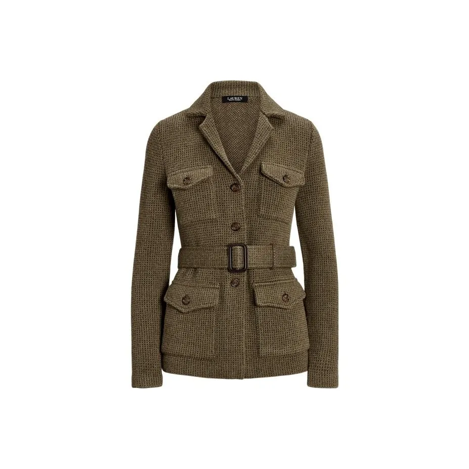 LAUREN RALPH LAUREN FW23 Бизнес-костюм Пальто Женское Зеленое