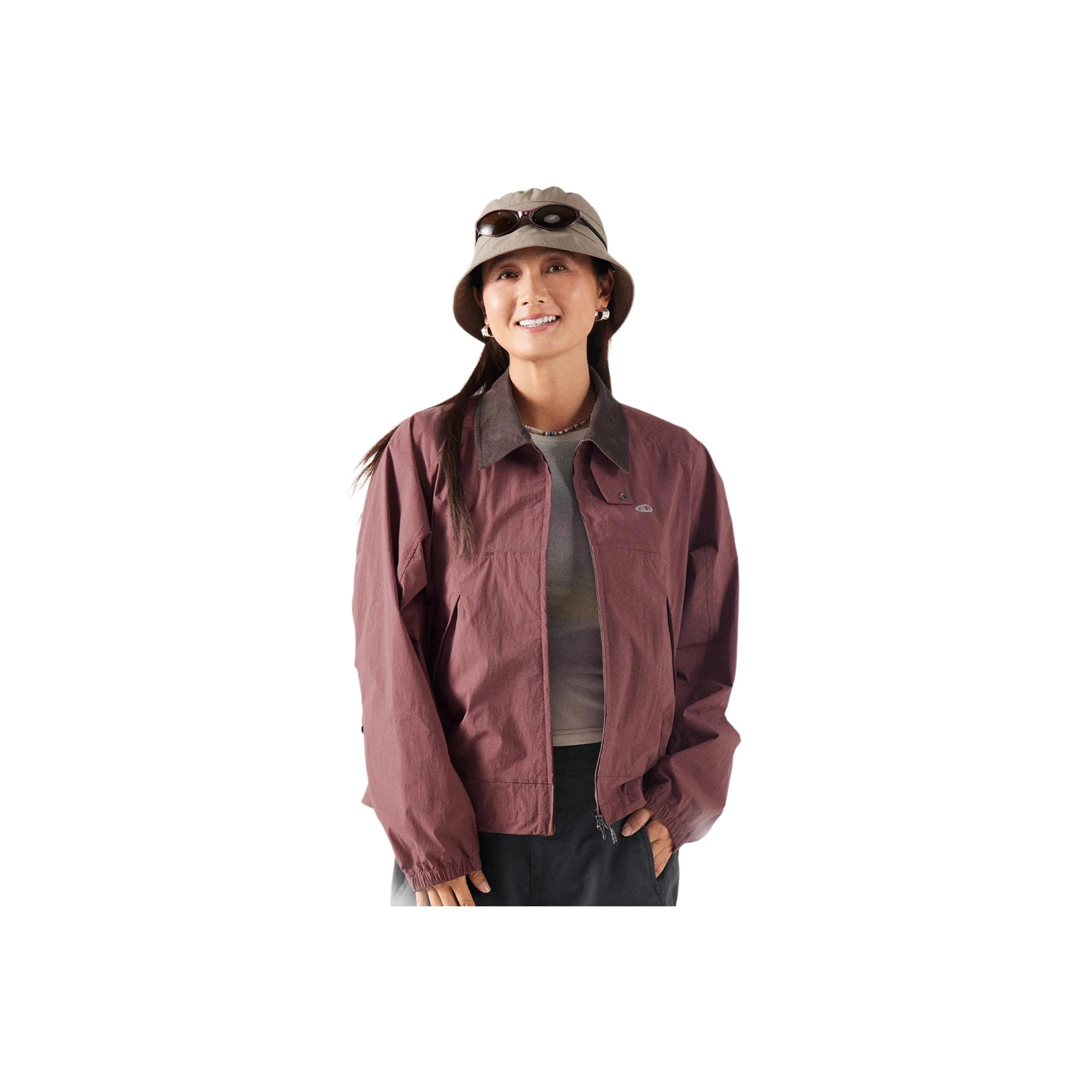 LANQI Куртка Женская Серый Оранжевый Розовый