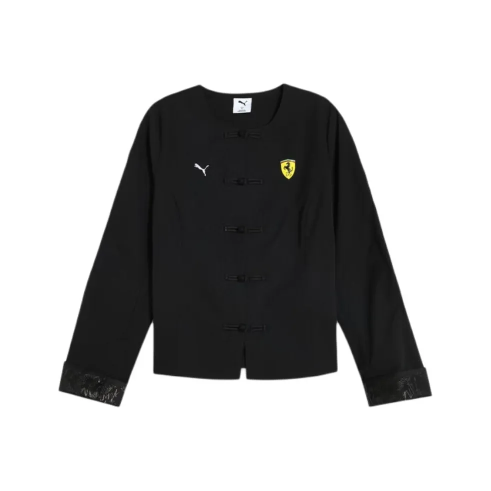 PUMA x FERRARI SS25 Рубашка Женская Черная