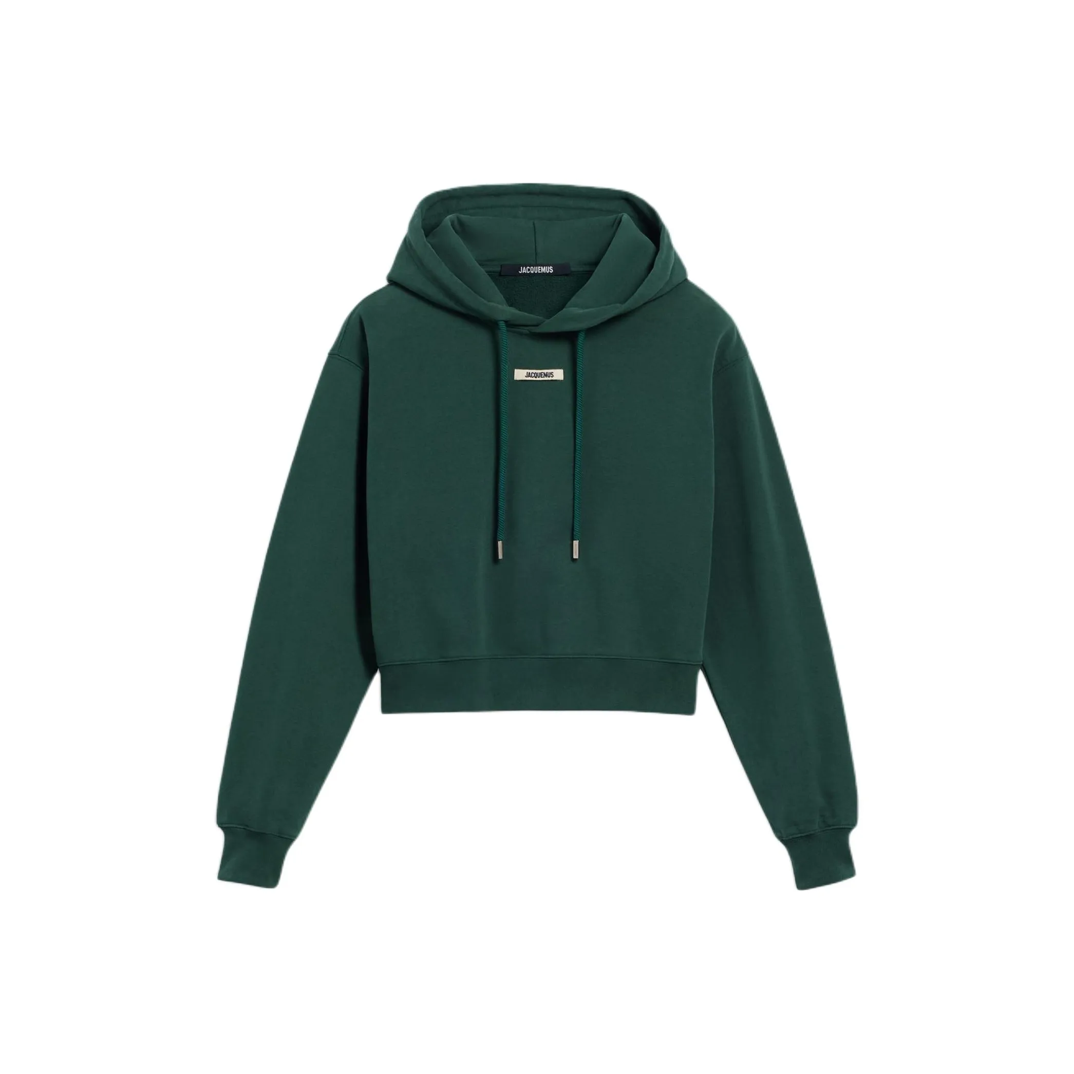 Jacquemus SS25 Grosgrain Логотип Толстовка Толстовка Женские Темно-зеленый Темно-зеленый