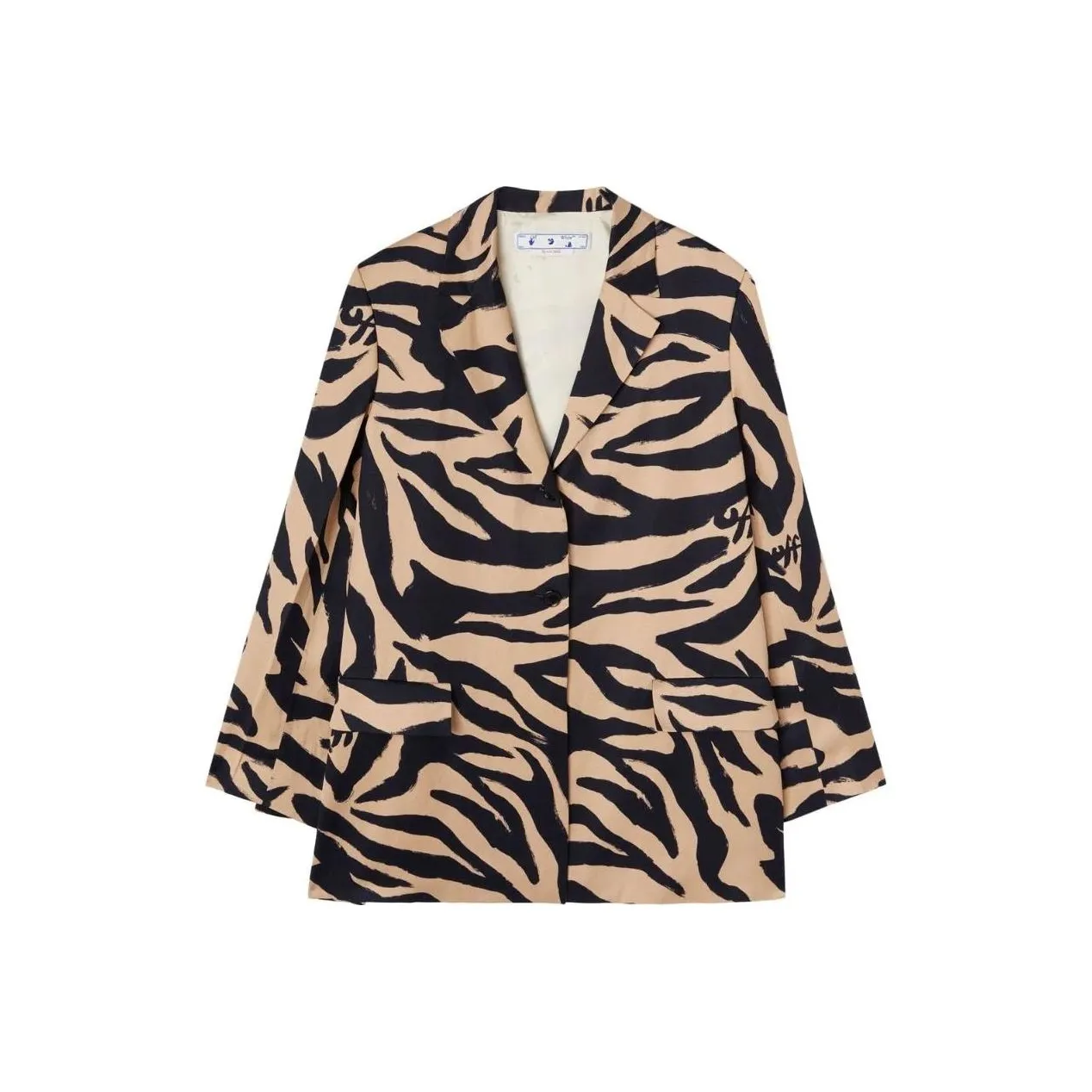 OFF WHITE Zebra Tomboy Jacket Black