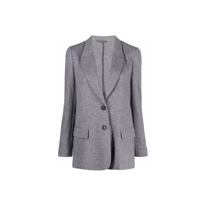 Brunello Cucinelli Longline Single Breasted Coat
