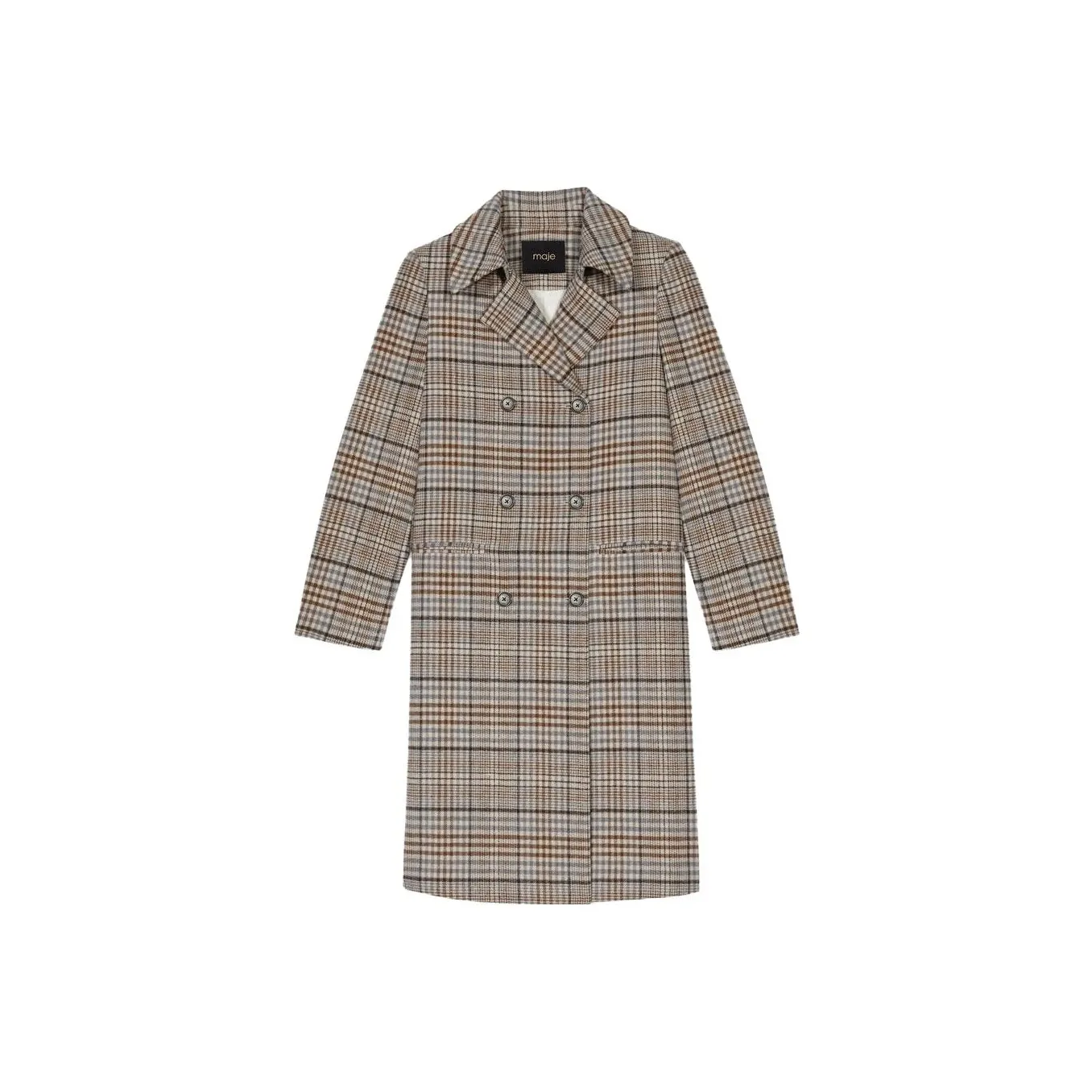 Maje Светло-янтарное Женское Пальто