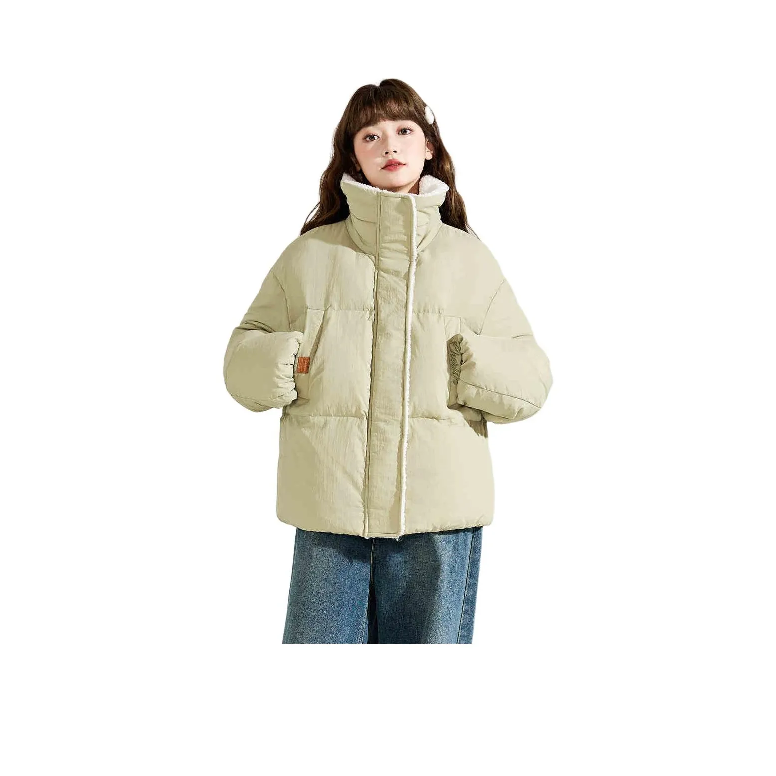 Tonlion Пуховик Женский Светло-Зеленый