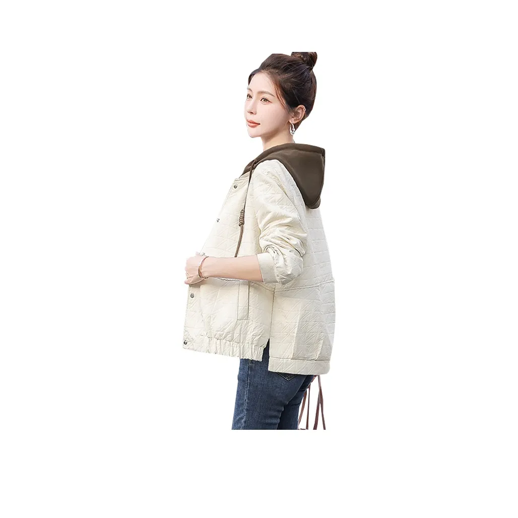 Cypress House Куртка Женская Бежевая Белая и Зеленая