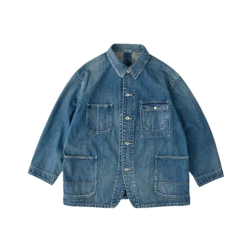 PORTER CLASSIC Синий Мужские джинсовые куртки