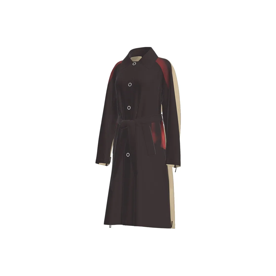 AiLoT Коричневый Температурно-активный Неоновый оранжевый Женское пальто