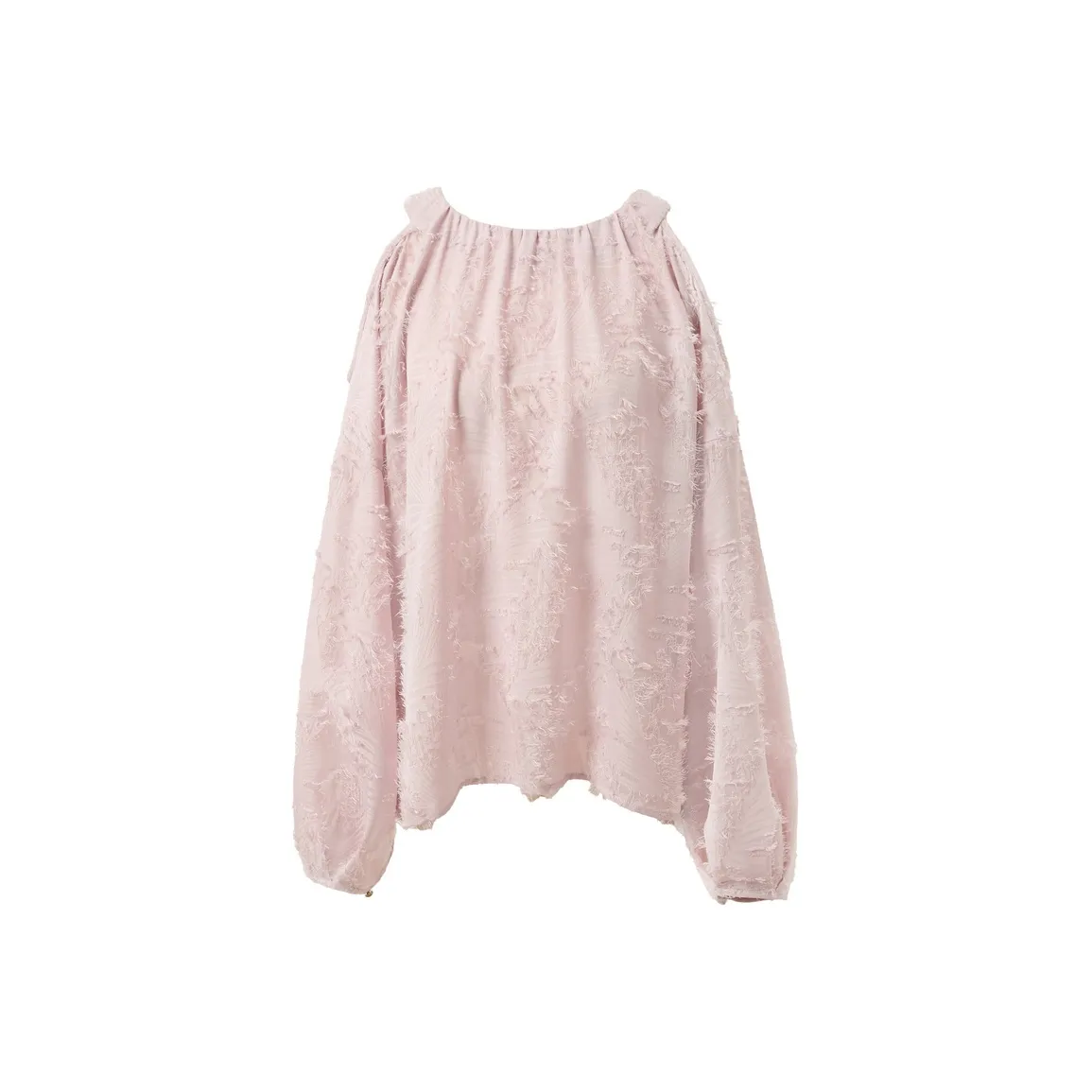 3COLOUR Шифон Рубашка Женская Дымчатый Розовый