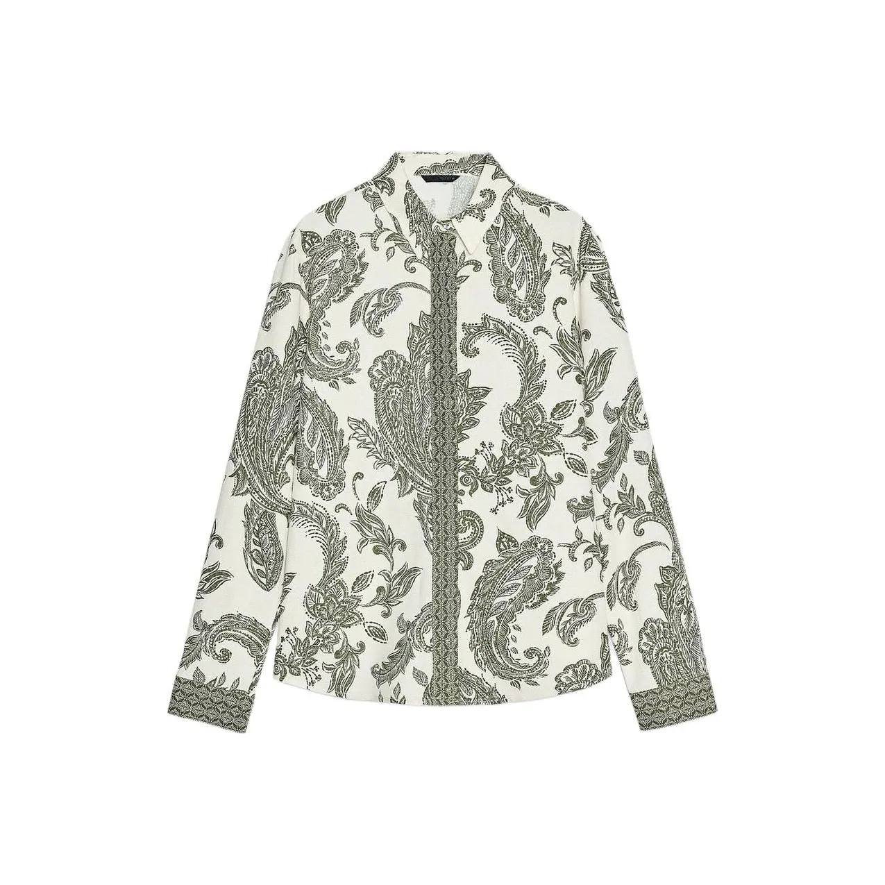 ZARA Shirts Women's Nude/Green