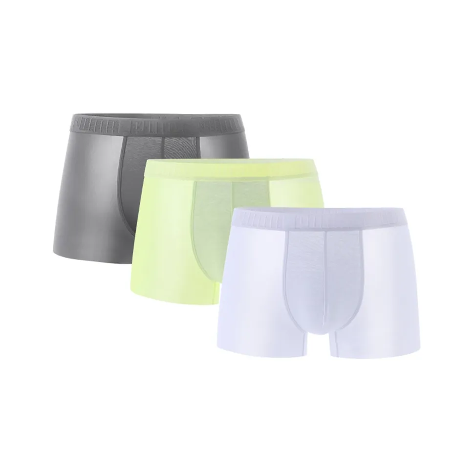 PUMA Underpants Men's 3 Pack, Silver/Gray/Light Green