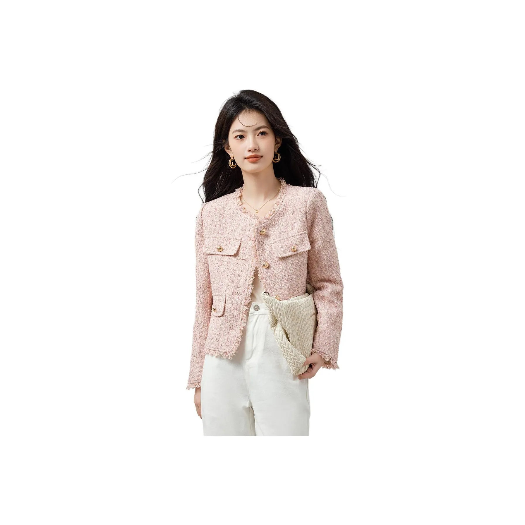 XINFEIYU Jackets Women's Pink