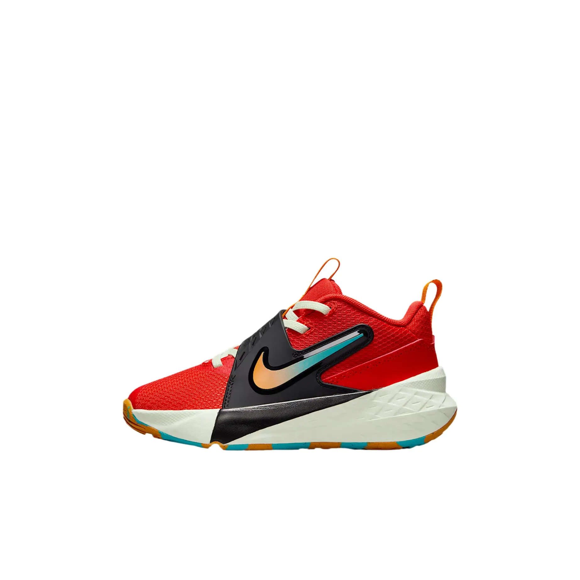 Nike Team Hustle D 12 Детские баскетбольные кроссовки MID Топ Красный Pre School