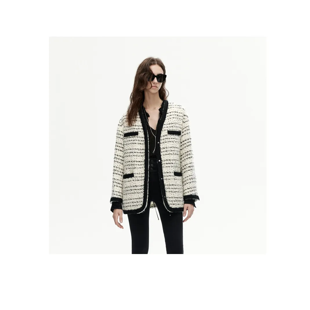 MOCO Down Jacket Women's Black & White Texture