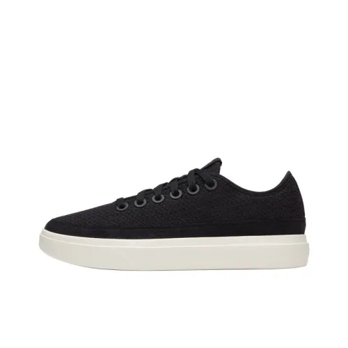 Allbirds Wool Piper Кроссовки для скейтбординга Низкие Топы Натуральный Черный Натуральный Белый Цвет Основа Женские